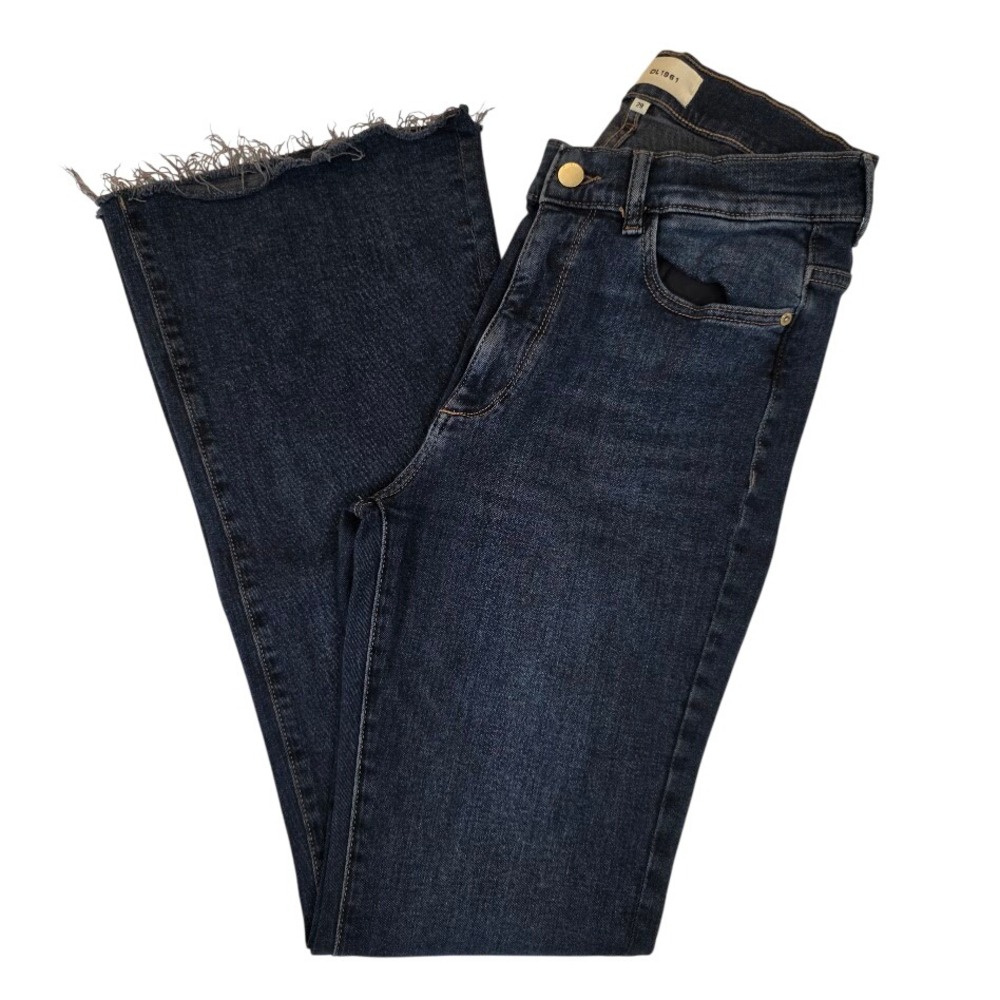 DL1961 Size 29 Bridget Boot Jeans Blue High Rise Instasculpt Seacliff 31.5" Leg